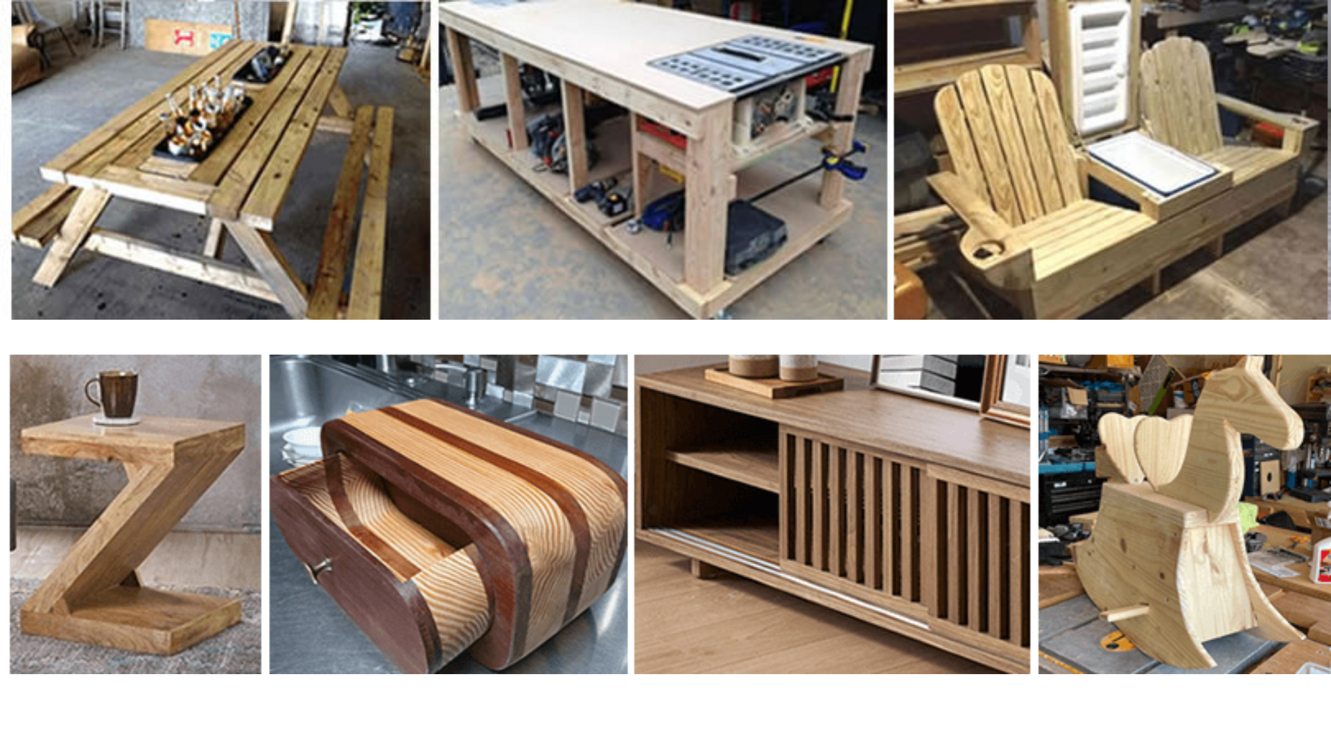Outdoor and indoor wooden creations community projects